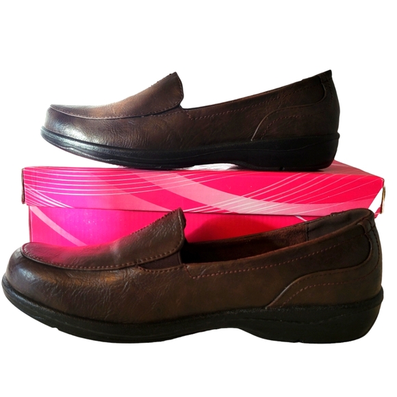 Rasolli Brown Rock Comfort Slip-On Loafer Women's Size 10 New In Box - Picture 2 of 11